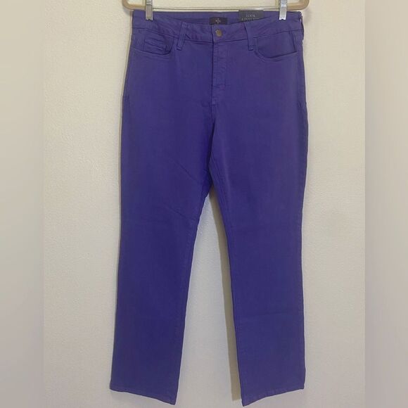 NYDJ - Purple Lift Tuck Technology Straight Leg Jeans - size 16P / 33P NWT - Picture 1 of 8